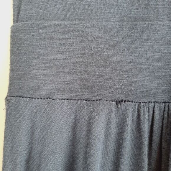 DOLAN | Anthropologie Twist Front Soft T-Shirt Dress Knee Length Blue M Flawed - Picture 11 of 16